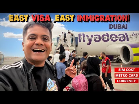 INDIA To DUBAI Guide | E Visa, Immigration, Sim, Currency, Metro Card | Complete info Hindi