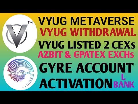 Vyug Wallet Update. | Vyug Token Staking & Withdrawal | Vyug Metaverse Update | Gyre Token Update