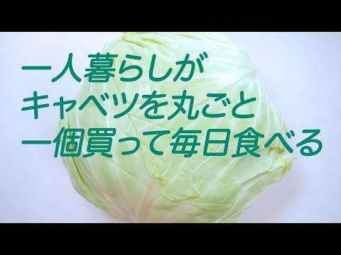 一人暮らしがキャベツを丸ごと一個買って毎日食べる　一日目はロールキャベツ編　「生きるを楽しむ」　Cocoroa通信　その32