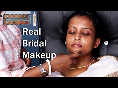 Makeup Transformation/ Long Lasting Bridal Makeup/Affordable Bridal Makeup Tutorial For Beginners