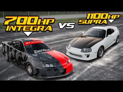 CLOSEST RACE WE'VE EVER HAD! 700HP B-Series Integra | 1100HP Supra | 1000HP Evo