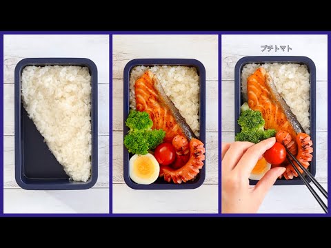 ✨オシャレ弁当🍱詰め方。ご飯マジック💫#25 〜斜めくぼみ編〜