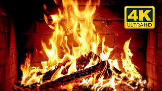 🔥 Cozy Fireplace 4K (12 HOURS). Fireplace with Crackling Fire Sounds. Crackling Fireplace 4K