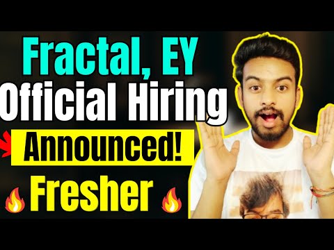 Fractal, EY Biggest Hiring Announced | OFF Campus Drive For 2025, 2024 Batch | Fresher