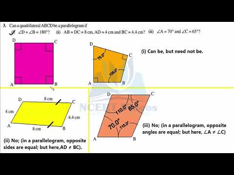 Understanding Quadrilaterals - Maths Class 8th - Ex 3.3 - Q3 & Q4 - Chapter 3 - NCERT - CBSE