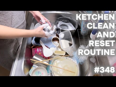 #348 キッチンリセットルーティーン/KITCHEN CLEAN AND RESET ROUTINE.