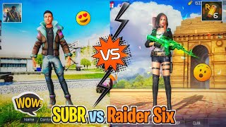 SUBR vs Raider Six Biggest Comparison Offline Battleroyale Game || Offline vs Online!!