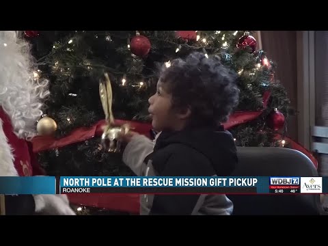 North Pole Gift Pickup Held at Rescue Mission