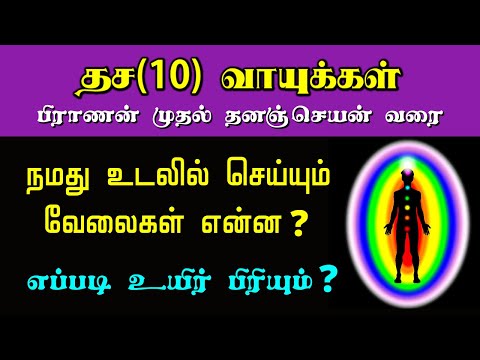 தச வாயுக்கள் | Dasa vayu in Tamil | Dasa vayukkal | ten vayus | vatham types | vadham | வாதம் வகைகள்