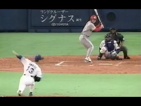 岩瀬仁紀プロ初登板 対 前田智徳 江藤智 1999年4月2日