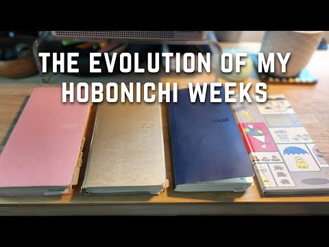 The Evolution of My Hobonichi Weeks and New plan for 2024