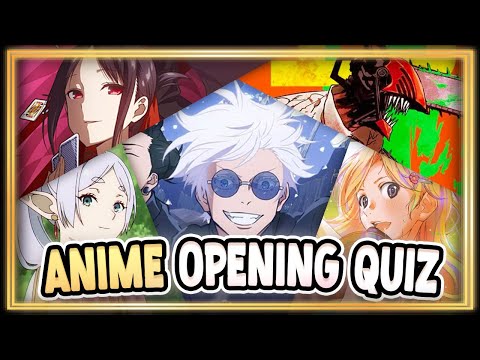 ANIME OPENING QUIZ 🎶 [Very Easy - Very Hard] 50 OPENINGS 🔊