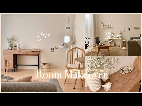 【Room Makeover】ひとり暮らしの模様替えvlog｜1LDK｜床→椅子にスタイルを変える｜在宅ワーク｜お家大好きひとり暮らしOL【模様替え】