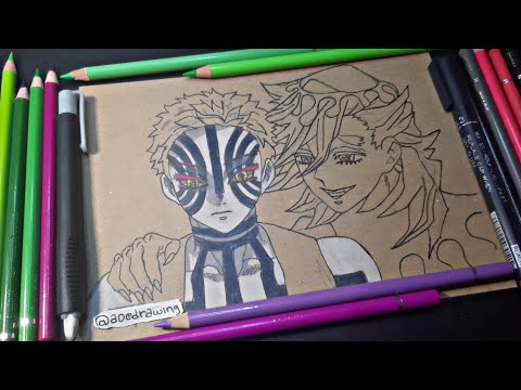 🔴 Drawing Doma x Akaza Part 2 ( Lanjut lg ges ) 😎