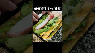 밥 대신 양배추와 오이를 이렇게 드세요! 배터지게 먹어도 살빠지는 다이어트 김밥👍💯