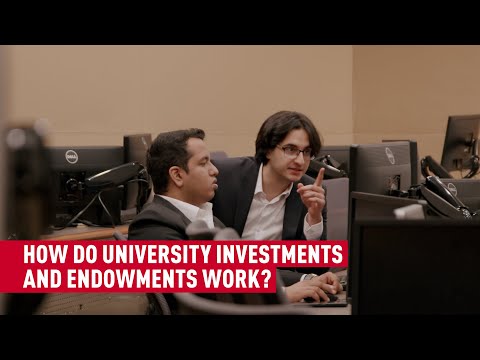 How do university investments and endowments work?