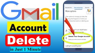 Gmail Account Delete Kaise Kare | Google Account Delete Kaise Kare