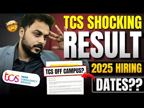 TCS Shocking Results😱 | TCS Free NQT 2025 Off-campus Hiring Date🤔?