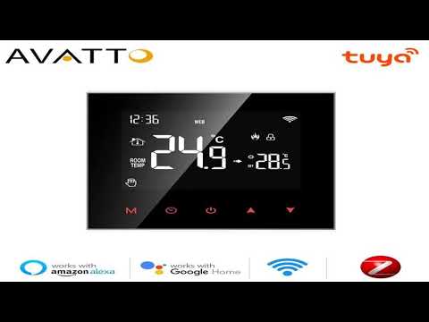 AVATTO Tuya WiFi Thermostat,Zigbee Smart Electric/Water Heating Temperature Cont