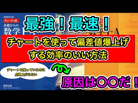 【数学】チャートでいまいち点数が上がらない人は、ここを変えるだけで偏差値爆上げだ！【最強最速のチャートの使い方】