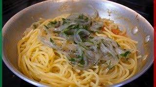 しらうおを使ったパスタと美味しいおつまみの作り方をお教えします！【しらすでも美味しい！】