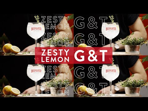 How To Make a Zesty Lemon Beefeater Gin & Tonic | Behind the Bar