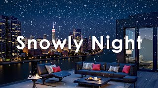 Winter Luxury Rooftop Lounge Ambient ❄️ Night Lounge Chillout Music for Work, Study and Focus