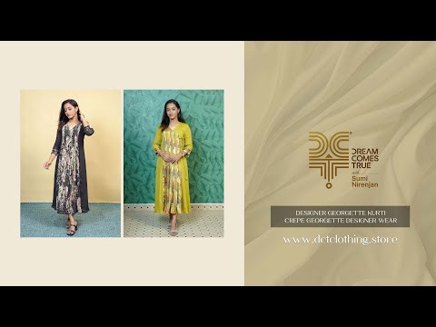 Crepe Georgette Designer Wear( Pre-Order) | Designer Georgette Kurti