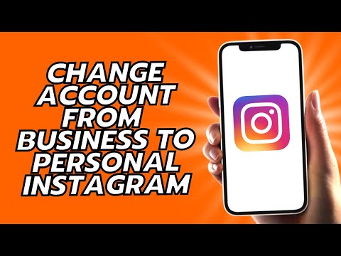 How To Change Account From Business To Personal Instagram