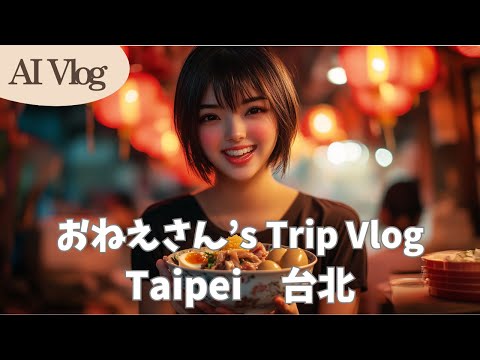 Onee-san's Hilarious Taipei Vlog! Hiroyuki AI's Epic Commentary!