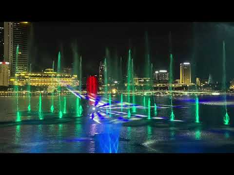 Spectra - light and water show at Marina Bay Sands, Singapore 幻彩生輝 - 光影水舞秀，濱海灣金沙 #spectra #幻彩生輝