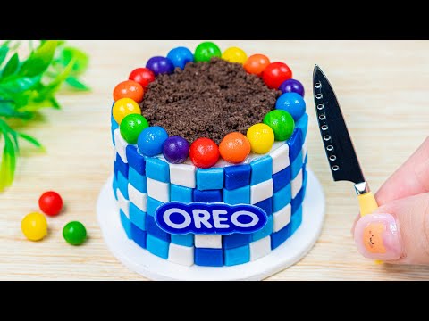 🌈Rainbow Kinder Oreo Cake🌈Love Miniature Rainbow Kinder Chocolate Cake Decorating Ideas