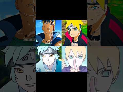 Boruto boys and their girls ❤️‍🔥 #youtubeshorts #animeedit #borutoxsarada #youtube