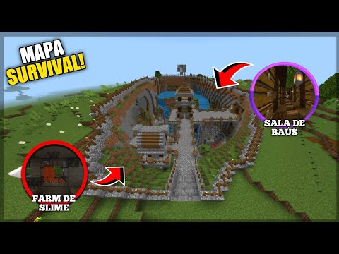 Download MAPA SURVIVAL Muito Leve com Farms, Construções Tops e Itens OPS - Mostrando Mapas #3