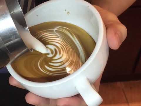 Latte art wingtulip