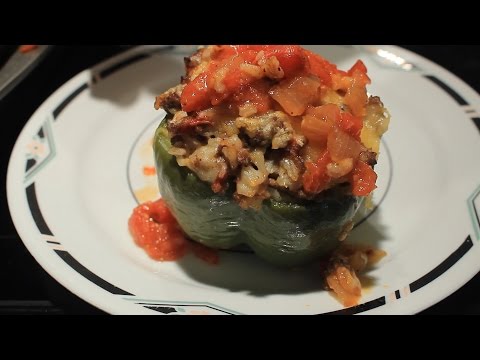 How to make Awesome Beef & Rice Stuffed Bell Peppers ~ Easy and Delicious