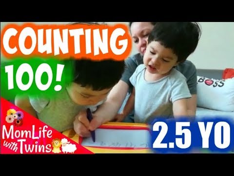 COUNTING NUMBERS 1 TO 100 | 2 YR OLD TWINS