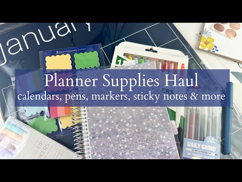 HAUL | New Erin Condren Planner | New Wall Calendar | So Many PENS and MARKERS