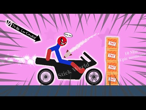 10 Min Best falls | Stickman Dismounting funny and epic moments | Like a boss compilation #693