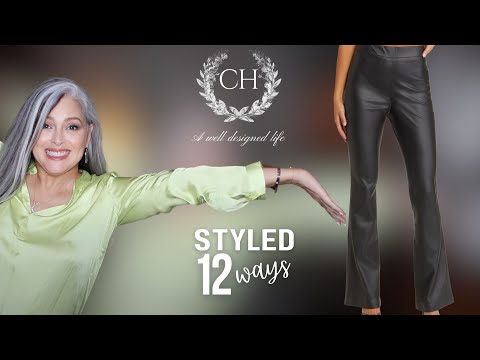 12 Ways to Style Black Leather Pants with Front Door Fashion