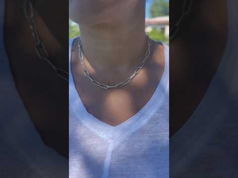 Part II/II: handmade paper clip necklace #silversmith #metalsmith #handmadejewelry #asmr #handmade