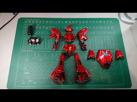 【魯巴夢想飛船】MG 1/100 Sazabi ver. Ka 代工完成品 開箱與組裝 part-2