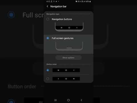 Full screen gestures in samsung| Navigation buttons| samsung a7 (2018) | #samsung