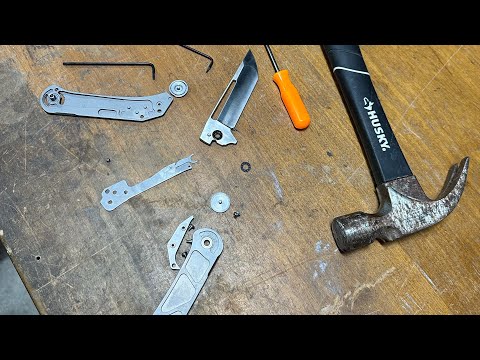 I BROKE HIS ONLY PROTOTYPE!!! Truffles by Aurora Knife and tool knife review.