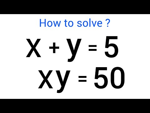 A Nice Math Olympiad Algebra Problem. X=? & Y=?