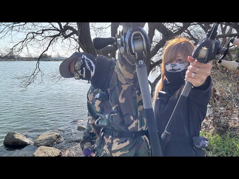 琵琶湖南湖西岸のバス釣り