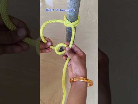 Clove hitch with bowline...