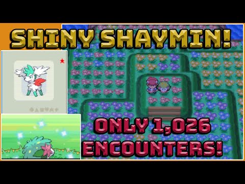 My First Ever Sinnoh Shiny Hunt! Shiny Shaymin In Pokemon Platinum After 1,026 Encounters!!!