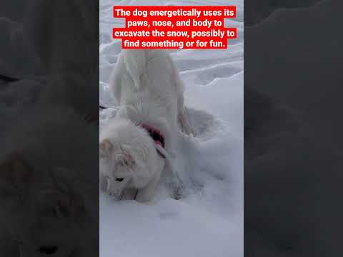 Dog short videos / Dog playing in snow #dog #shorts #puppy #snow