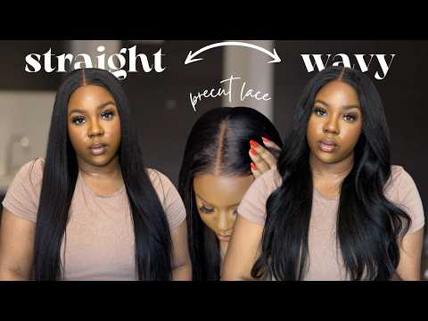 GO FROM STRAIGHT TO WAVY EASILY | YAKI 7*5 BYE-BYE KNOTS CLOSURE FT UNICE HAIR